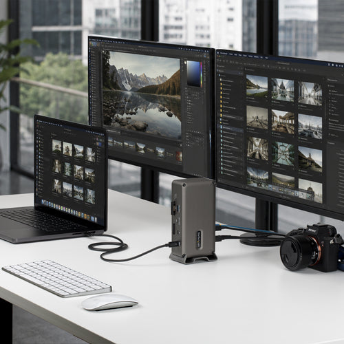 StarTech.com Thunderbolt 5 Dock with NVMe Slot for Mac and Windows, Up to Dual 8K 60Hz or Triple 4K 144Hz, 140W Laptop Charging, 5GbE, 120Gbps Bandwidth Boost