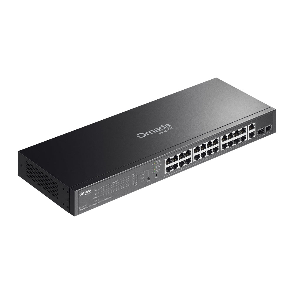 TP-Link ES228GP network switch Managed L2 Gigabit Ethernet (10/100/1000) Power over Ethernet (PoE) Black
