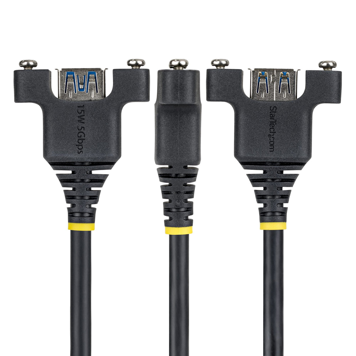 StarTech.com 2m Panel Mount USB Cable A to A, M/F, USB-A Male to Female Extension Cable, USB 5Gbps Panel Mount Adapter Cable