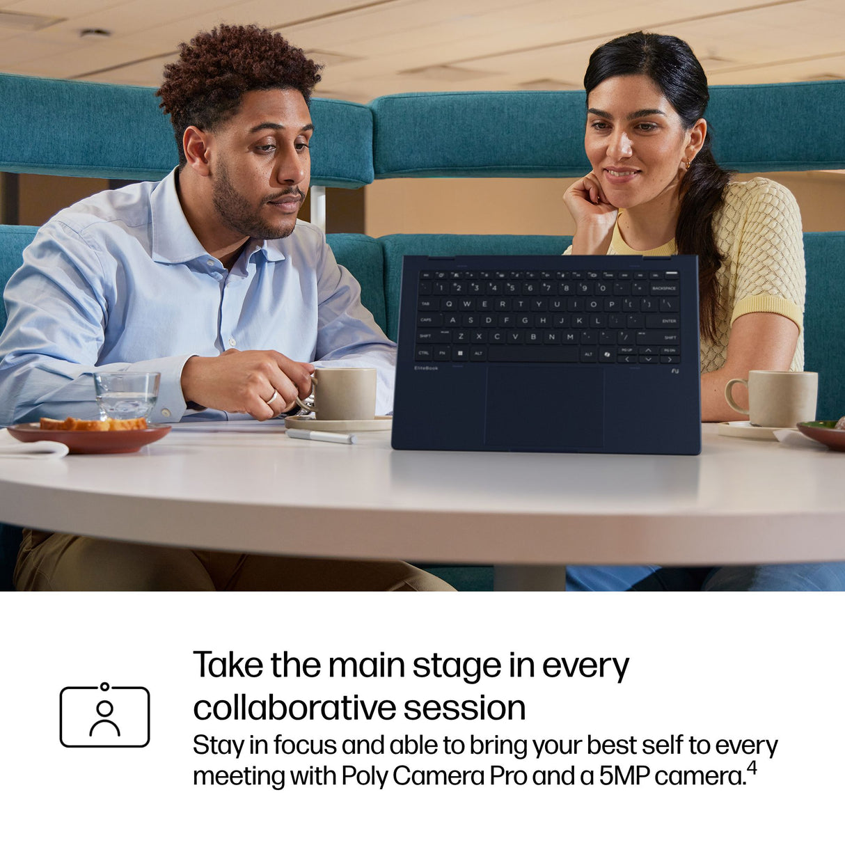HP EliteBook X Flip G1i Next Gen AI PC Copilot+ PC Intel Core Ultra 5 238V Hybrid (2-in-1) 35.6 cm (14") Touchscreen WUXGA 32 GB LPDDR5x-SDRAM 512 GB SSD Wi-Fi 7 (802.11be) Windows 11 Pro Blue