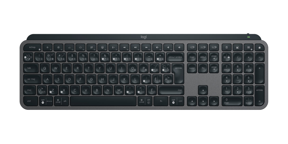 Logitech MX Keys For Business keyboard Office RF Wireless + Bluetooth QWERTY Canadian, French Graphite