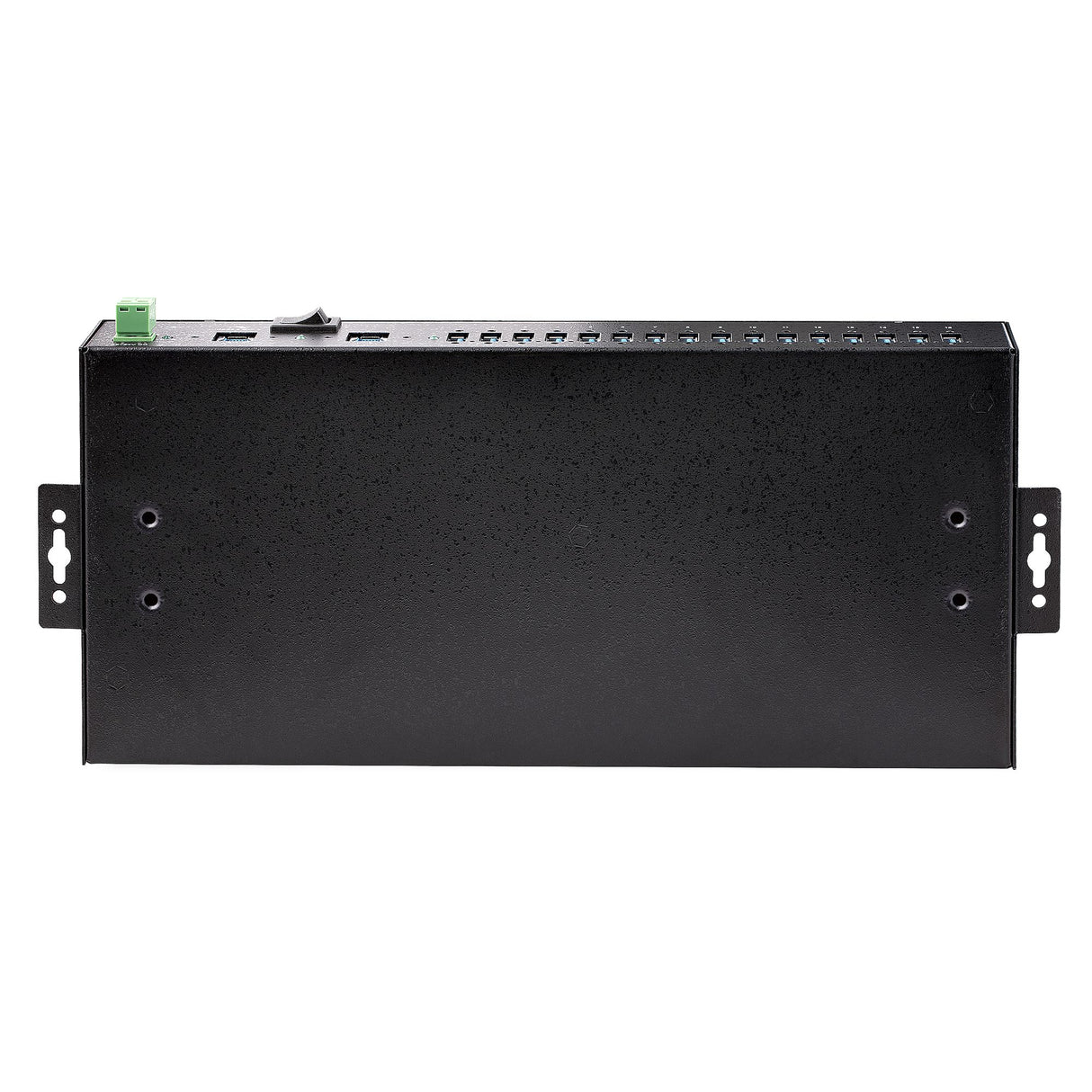 StarTech.com 16-Port Industrial USB 3.0 Hub 5Gbps, Metal, DIN/Surface/Rack Mountable, ESD Protection, Terminal Block Power, up to 120W Shared USB Charging, Dual-Host Hub/Switch - TAA