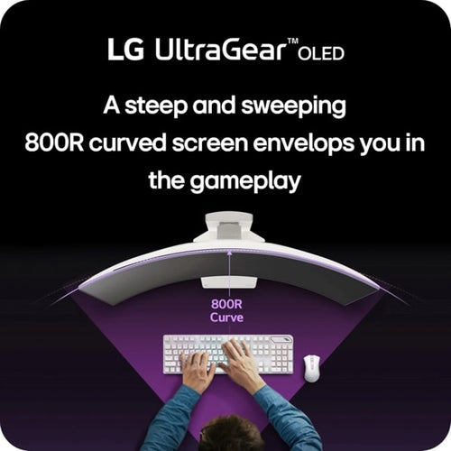LG 34GS95QE-W computer monitor 86.1 cm (33.9") 3440 x 1440 pixels UltraWide Quad HD OLED White