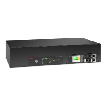 APC Netshelter Rack Automatic Transfer Switch, 2U, 30A, 208V, 2 L6-30P IN, 1 L6-30R OUT, 50/60Hz