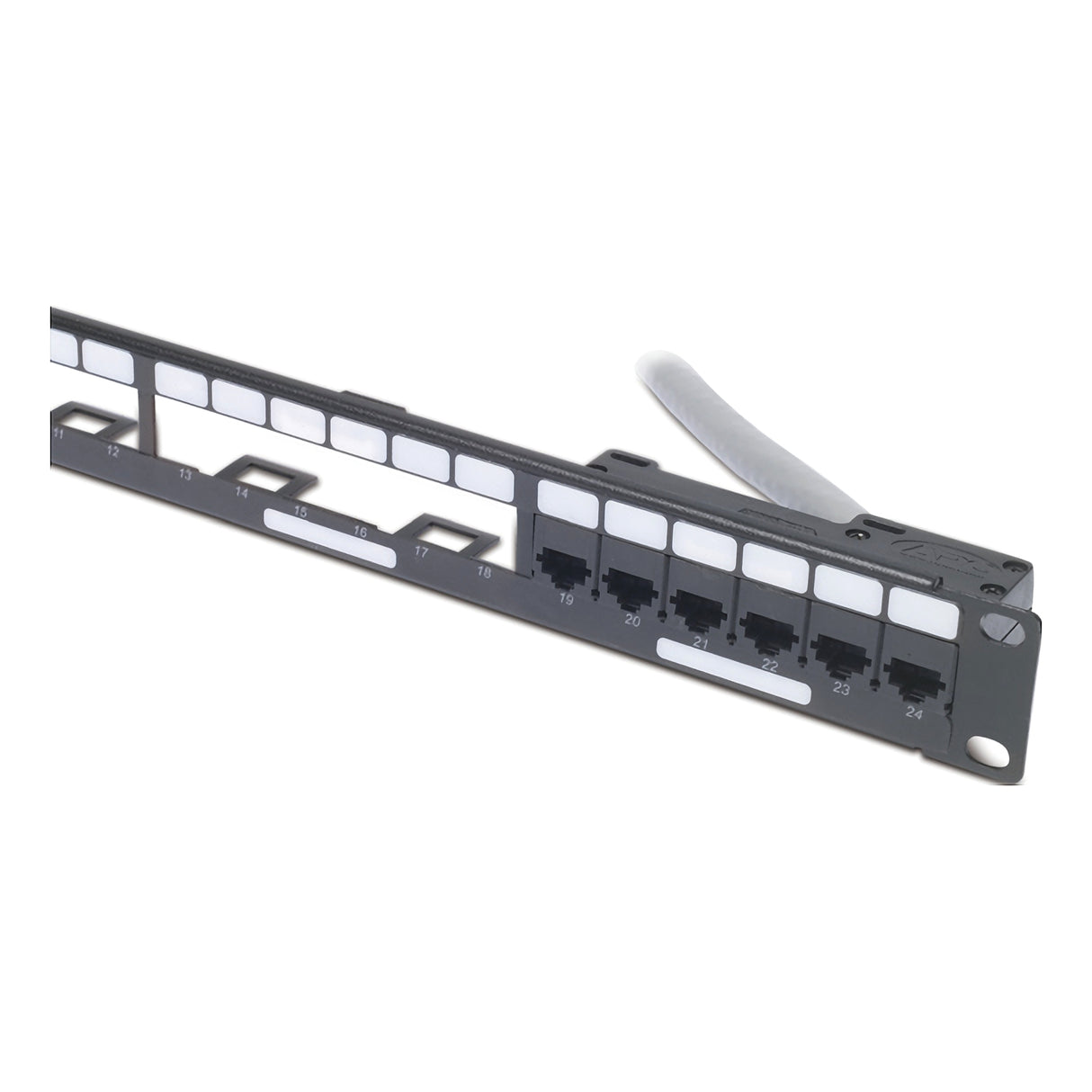 APC Data Distribution 1U Panel, Holds 4 each Data Distribution Cables for a Total of 24 Ports