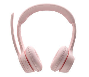 Logitech 981-001411 headphones/headset Wireless Head-band Office/Call center Bluetooth Rose