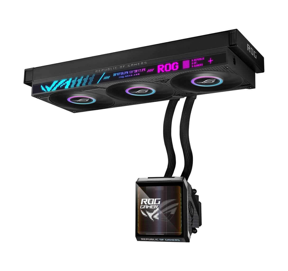 ASUS ROG Strix SLC IV 360 ARGB LCD Processor All-in-one liquid cooler 12 cm Black 1 pc(s)