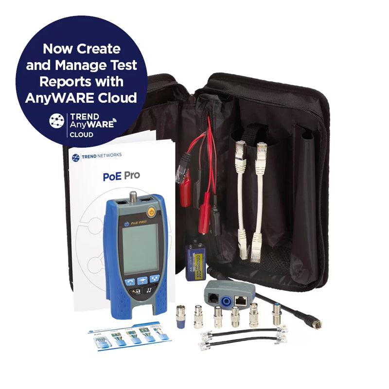 Trend Networks PoE Pro Data Cable & PoE Verifier with AnyWARE Cloud