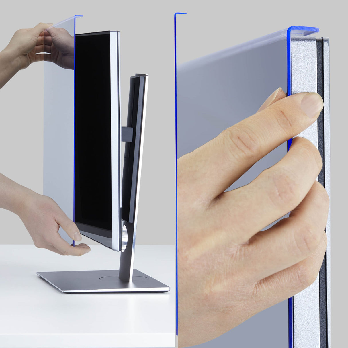 StarTech.com 32-inch 16:9 Computer Monitor Privacy Screen, Hanging Acrylic Filter, Quick-Install Security Shield, Monitor Screen Protector, +/- 30 Deg. View, Glossy, TAA