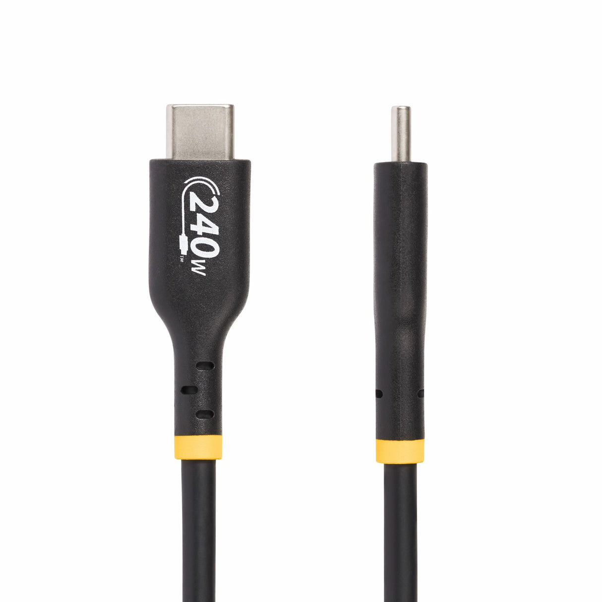 StarTech.com 3ft (91cm) USB-C Charging Cable, Charge & Sync, 240W (5A) PD EPR, USB 2.0 Laptop Charger Cable, USB-IF Certified , TPE Jacket - Black USB C Charging Cord