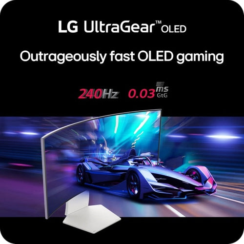 LG 34GS95QE-W computer monitor 86.1 cm (33.9") 3440 x 1440 pixels UltraWide Quad HD OLED White