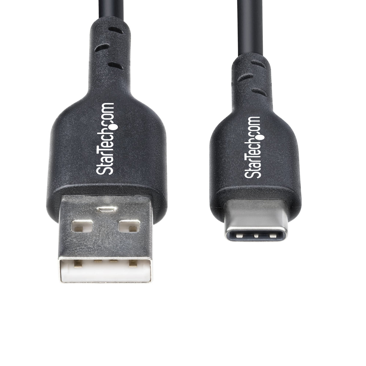 StarTech.com 3ft (91cm) USB-A to USB-C Charging Cable, Charge & Sync, 3A, USB 2.0, TPE Jacket - Black USB Charging Cord