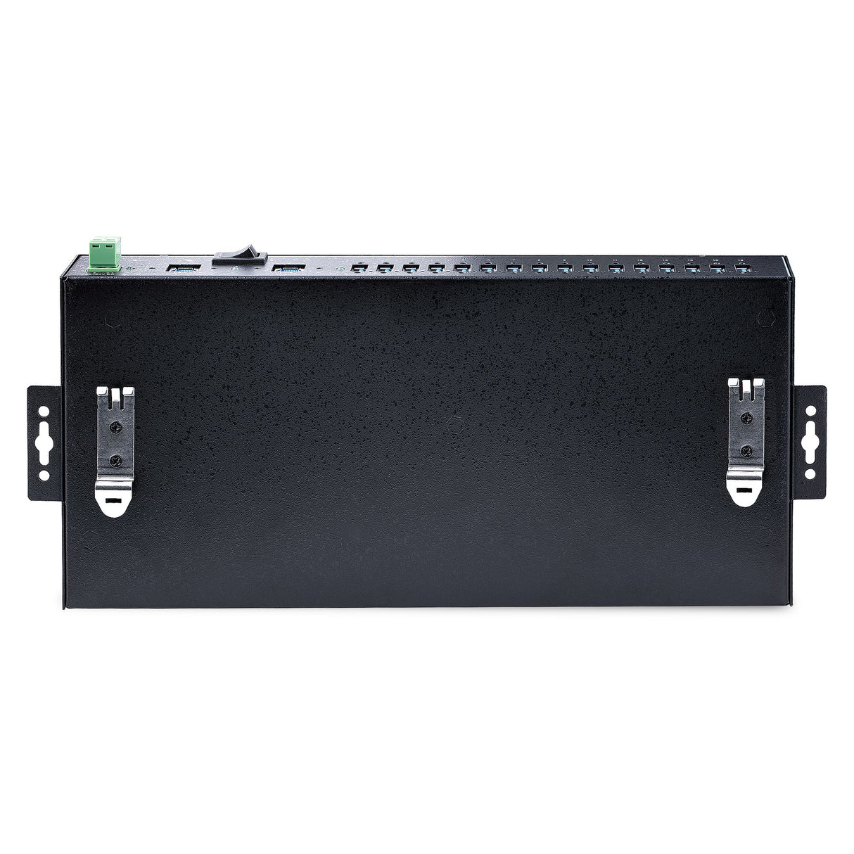 StarTech.com 16-Port Industrial USB 3.0 Hub 5Gbps, Metal, DIN/Surface/Rack Mountable, ESD Protection, Terminal Block Power, up to 120W Shared USB Charging, Dual-Host Hub/Switch - TAA