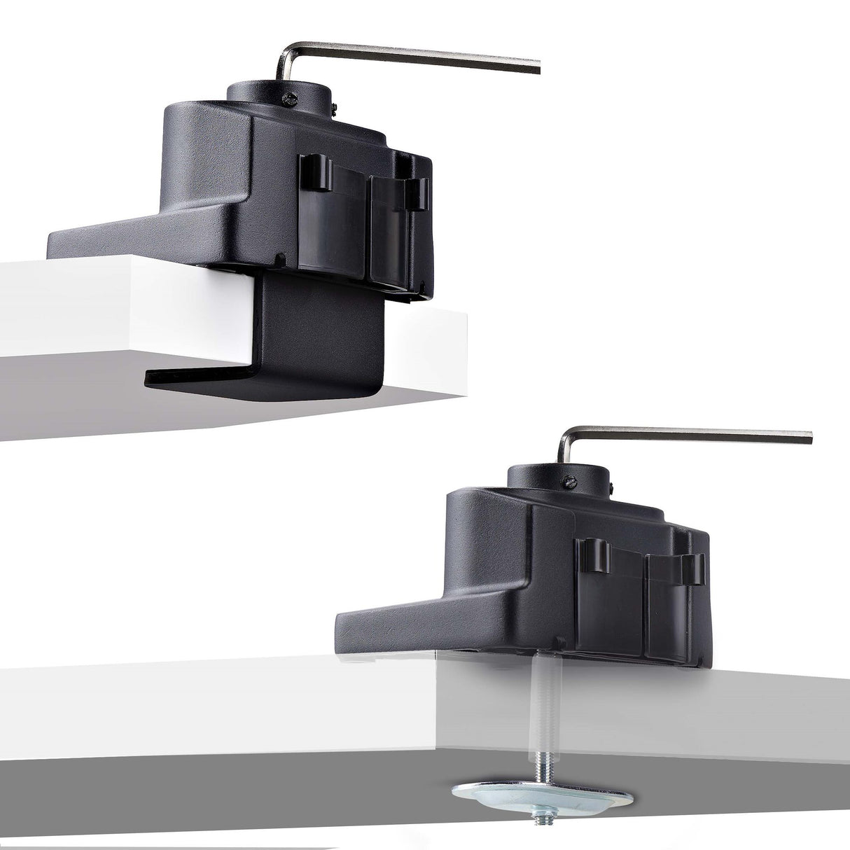 StarTech.com Desk Mount Triple Monitor Arm For Up To Three 27in Screens, VESA 75x75/100x100, Tool-Less Arm Adjustments, C-Clamp/Grommet Mount, Mechanical Spring Arm