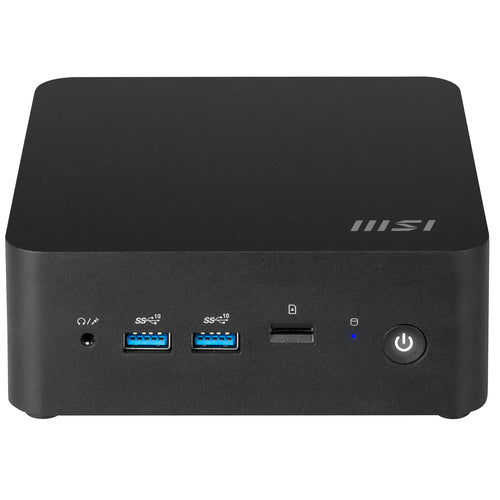 MSI Cubi NUC 1M-011US Intel Core 3 100U 8 GB DDR5-SDRAM 500 GB SSD Windows 11 Home Mini PC Black