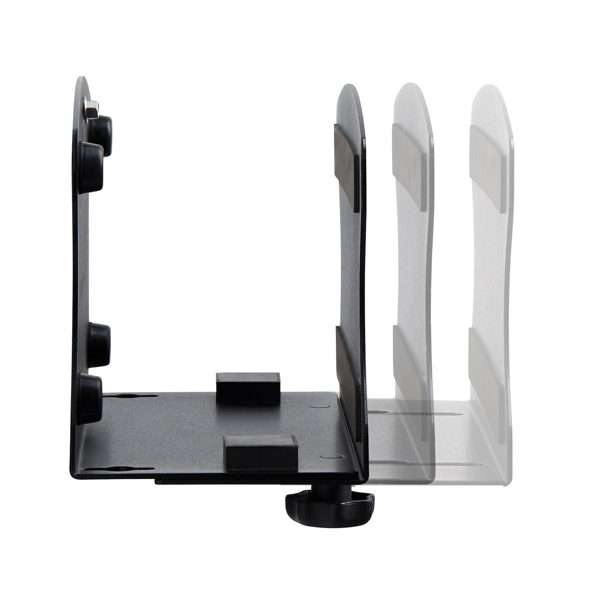 StarTech.com PC Wall Mount Bracket, Supports Desktop Computers Up To 40lb (18kg), Tool-Less Adjustments 1.9-7.8in (50-200mm), Heavy-Duty Wall Mount Shelf/Holder for PC Case/Tower - TAA