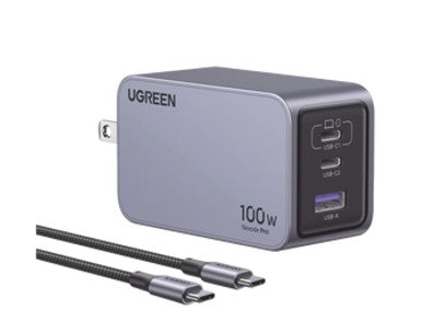 Ugreen 25873 mobile device charger Universal Grey AC Fast charging Indoor