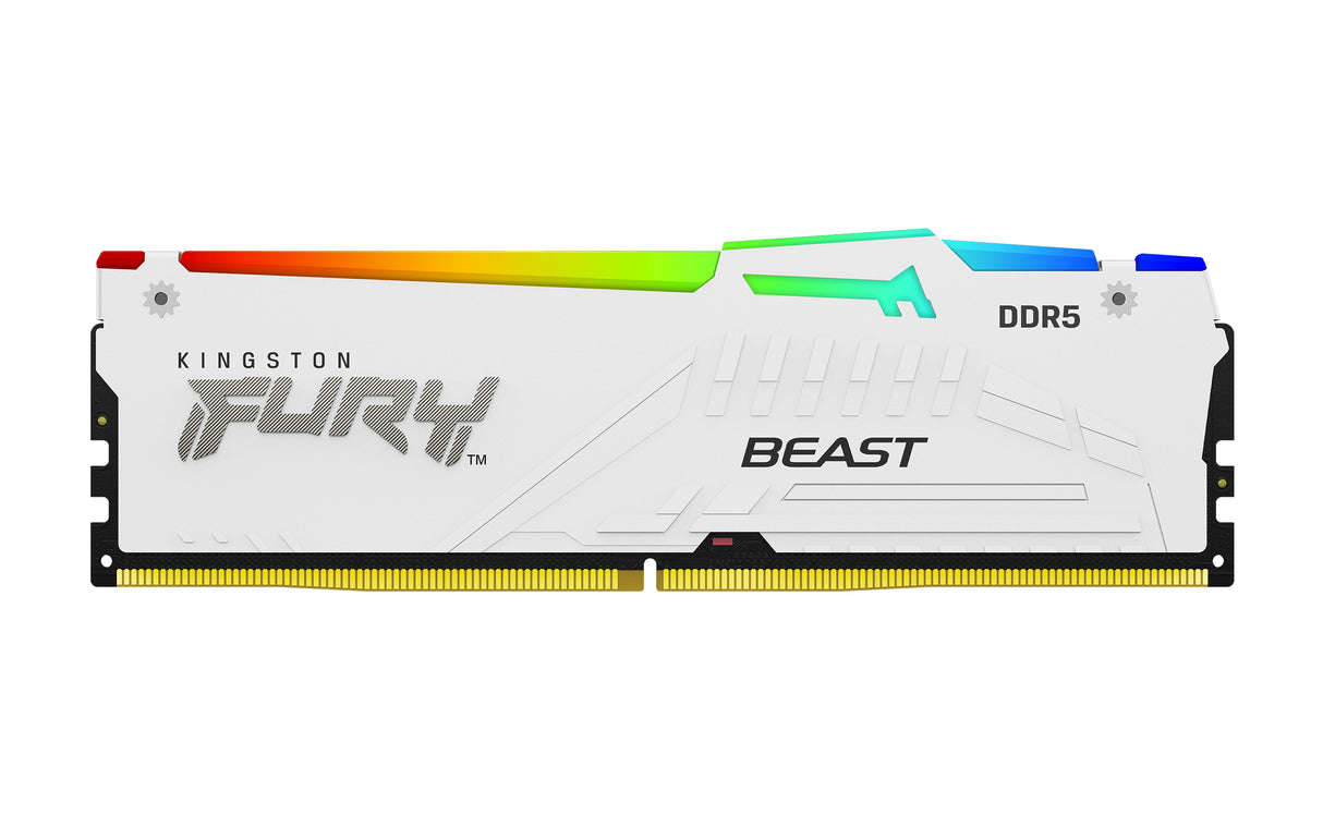 Kingston Technology FURY Beast 64GB 6000MT/s DDR5 CL30 DIMM (Kit of 2) White RGB EXPO