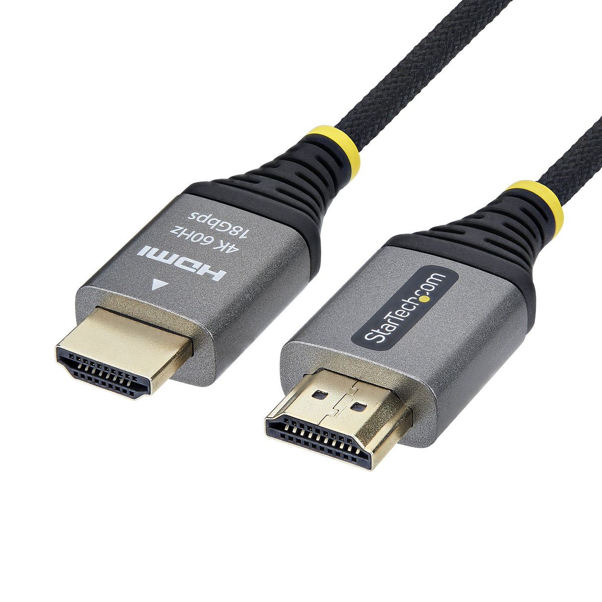 StarTech.com 10ft (3m) Premium Certified High Speed HDMI Cable, Ultra Flexible HDMI Cable, 4K 60Hz/1440p 144Hz w/HDR10/ARC, 18Gbps, High Flex Braided HDMI Cord