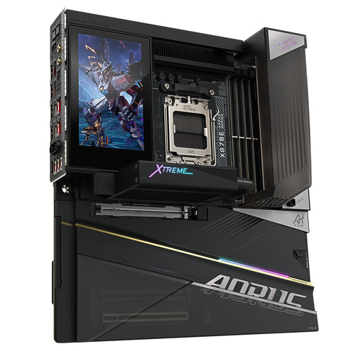 GIGABYTE X870E AORUS XTREME X3D AI TOP Motherboard - Supports AMD Ryzen 9000 Series CPUs, 24+2+2 phases VRM, up to 9000MHz DDR5 (OC), 2xPCIe 5.0 M.2 + 3xPCIe 4.0 M.2, WI-FI 7, 10GbE LAN, USB 4