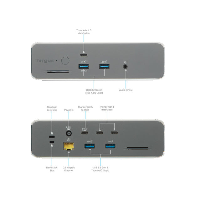 Targus DOCK230USZ mobile device dock station Mobile computer Silver