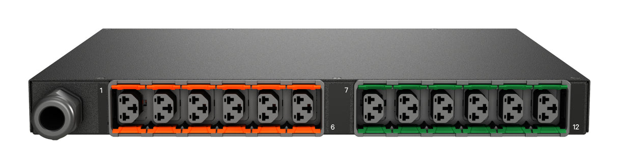 Vertiv Geist MNU5M1R6-12CF18-3TL6A0H10-S power distribution unit (PDU) 12 AC outlet(s) 0U Black