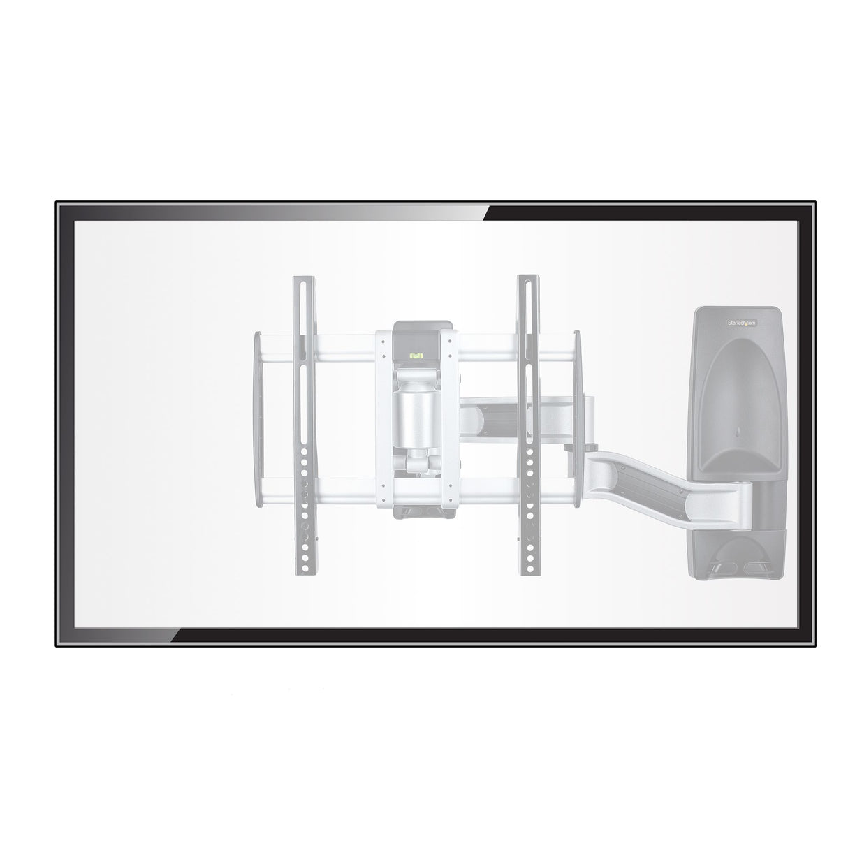 StarTech.com Articulating TV Wall Mount, VESA Wall Mount, Supports 26 to 65 inch/99lb/Flat/Curved TVs, Retractable Low Profile Wall Mount TV Bracket, Adjustable Corner TV Wall Mount - TAA