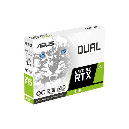 ASUS DUAL-RTX3060-O12G-WHITE graphics card NVIDIA GeForce RTX 3060 12 GB GDDR6