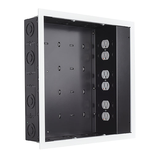 Chief Proximity® In-wall Storage Box with 6 Receptacle Filter & Surge - PAC526FWP6