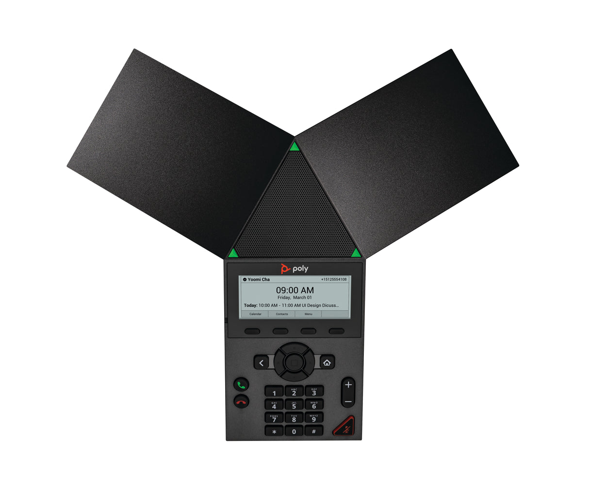 HP Poly Trio 8300 IP Conference Phone and PoE-enabled No Radio