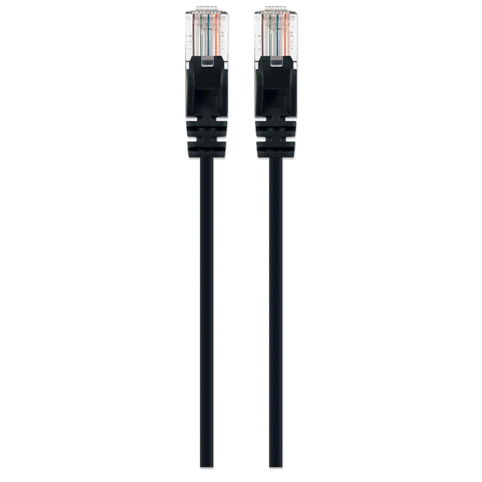 Intellinet IEC-C6-BK-1-SLIM networking cable Black 0.3 m Cat6a U/UTP (UTP)