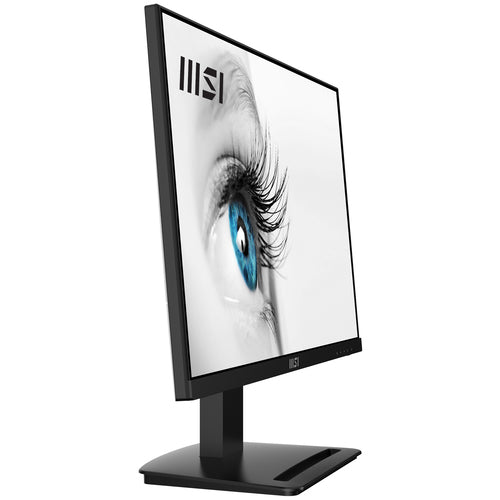 MSI Pro MP243X 23.8 Inch Monitor, Full HD (1920 x 1080), 100Hz, IPS, 4ms, HDMI, DisplayPort, Built-in Speakers, Anti-Glare, Anti-Flicker, Less Blue light, TÜV Certified, VESA, Kensington, Black