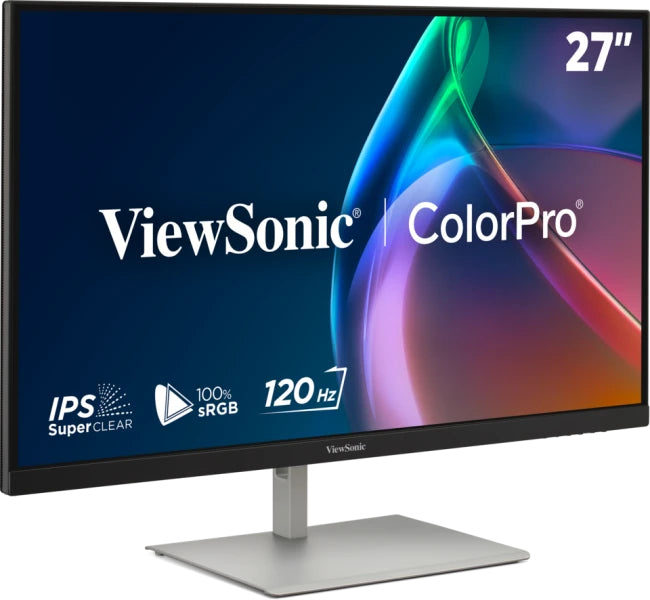 Viewsonic VP Series 27" 120Hz 2K QHD Pantone Validated 100% sRGB & Factory Calibrated Monitor with 90W USB-C