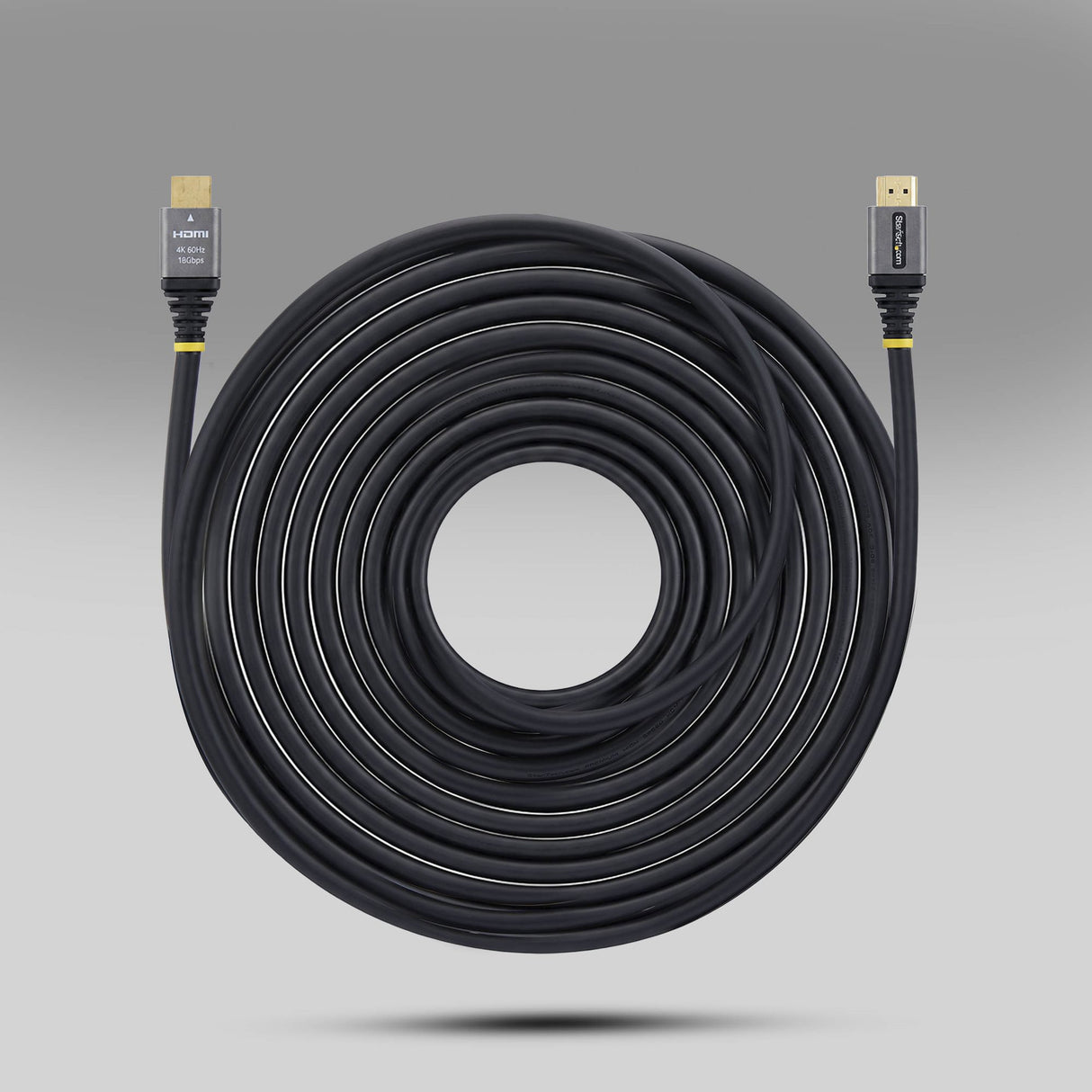 StarTech.com 25ft (7.6m) Premium Certified High Speed HDMI Cable, 4K 60Hz/1440p 144Hz, HDMI 2.0 Cable with HDR10/ARC, 18Gbps, 4K HDMI Cord for Monitor/TV/Display, High-Flex TPE Jacket