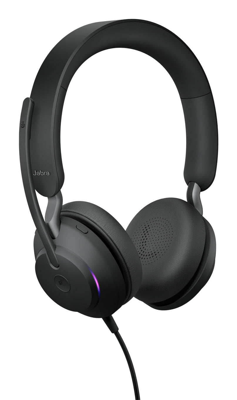 Jabra Evolve2 40 SE MS Stereo Headset Wired Head-band Calls/Music USB Type-C / USB Type-A Black