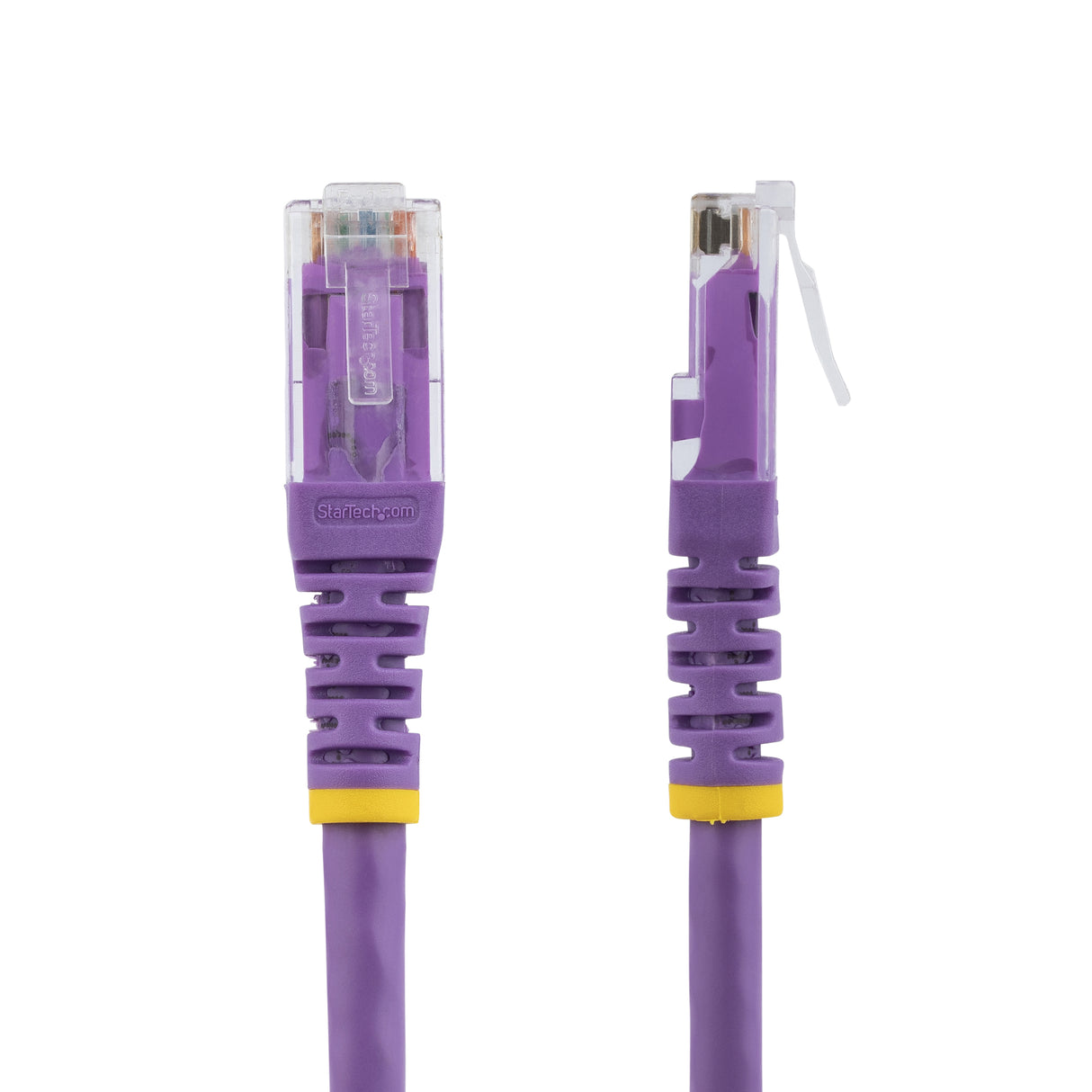 StarTech.com 50ft CAT6 Ethernet Cable - Purple CAT 6 Gigabit Ethernet Wire -250MHz 100W PoE RJ45 UTP Molded Network/Patch Cord w/Strain Relief/ Individually Tested