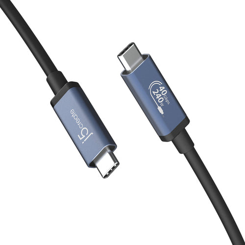 j5create JUC29L08 USB cable USB 2.0 0.8 m USB C 0.4 Gbit/s 240 W Black