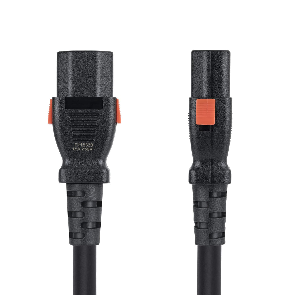 StarTech.com 6ft (1.8m) Heavy Duty Power Extension Cord, Locking C14 to Locking C13, PDU Power Cord, 15A 250V, 14AWG, AC Power Cable Extension, TAA Compliant, UL Listed