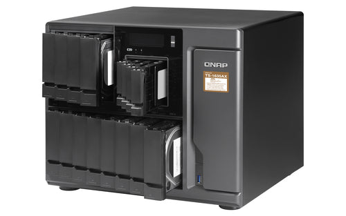 QNAP TS-1635AX NAS Desktop Marvell Armada 8040 8 GB DDR4 0 TB QNAP QTS Black