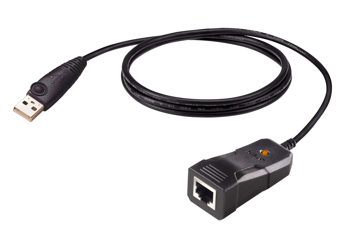 ATEN UC232BF serial cable Black 1.2 m USB Type-A RJ-45