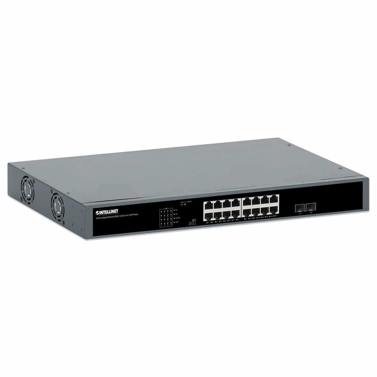 Intellinet 561983 network switch Unmanaged Gigabit Ethernet (10/100/1000) Power over Ethernet (PoE) 1U Black