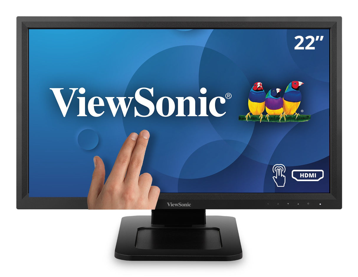 Viewsonic TD2211 computer monitor 55.9 cm (22") 1920 x 1080 pixels Full HD LCD Touchscreen Black