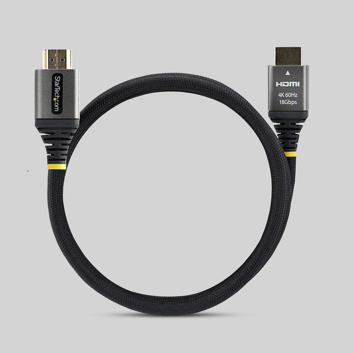 StarTech.com 6ft (1.8m) Premium Certified High Speed HDMI Cable, Ultra Flexible HDMI Cable, 4K 60Hz/1440p 144Hz w/HDR10/ARC, 18Gbps, High Flex Braided HDMI Cord