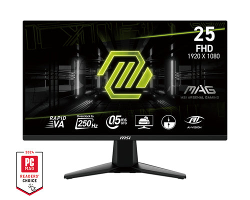MSI MAG 255XFV computer monitor 62.2 cm (24.5") 1920 x 1080 pixels Full HD Black