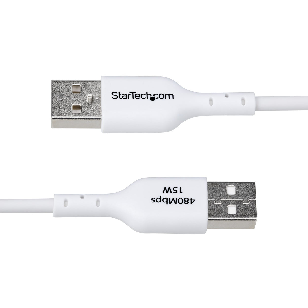 StarTech.com 3ft (91cm) USB-A to USB-C Charging Cable, Charge & Sync, 3A, USB 2.0, TPE Jacket - White USB Charging Cord
