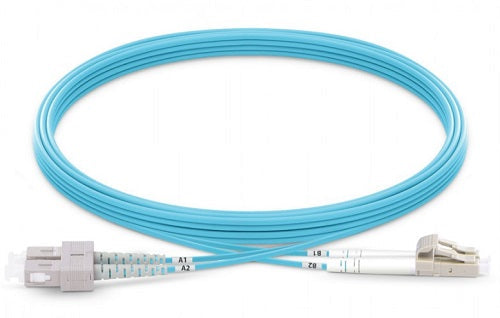 PrimeWired Fiber Patch Cord Multimode Duplex SC/LC 50u OM4 10gig-LSZH, 6ft