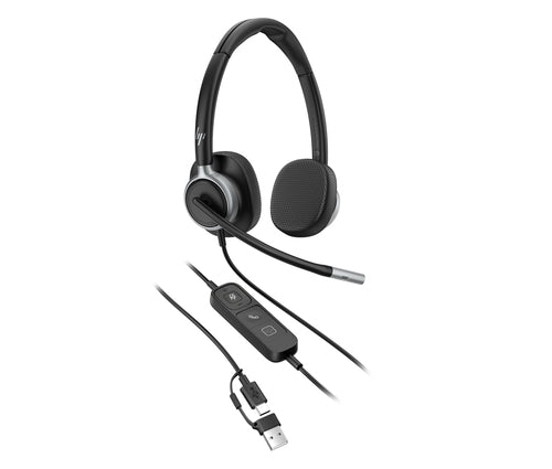 HP Poly Mission 625 Stereo USB Wired Headset TAA