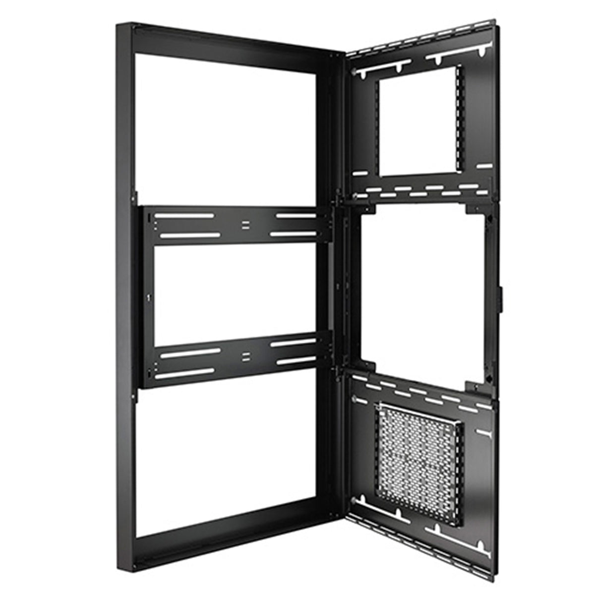 Chief ImpactTM On-Wall Kiosk with Protective Glass - Portrait 65 Inch White