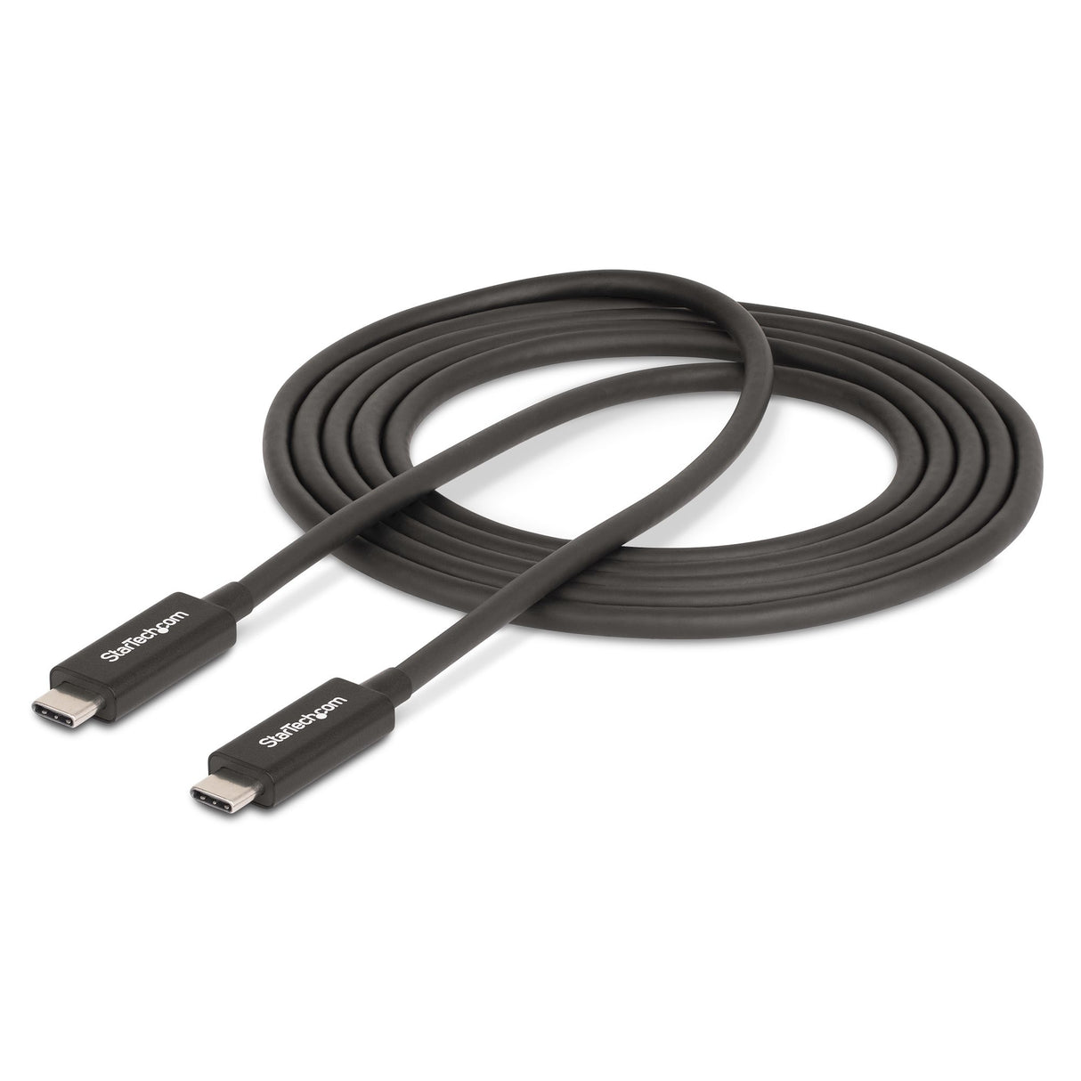 StarTech.com 6.6ft (2m) Active Thunderbolt 4 Cable, 40Gbps, 100W Power Delivery, 4K/8K Video, Intel-Certified Thunderbolt Cable - Compatible w/ USB4/Thunderbolt 4/ USB 3.2/ USB Type-C/DisplayPort/Thunderbolt 3