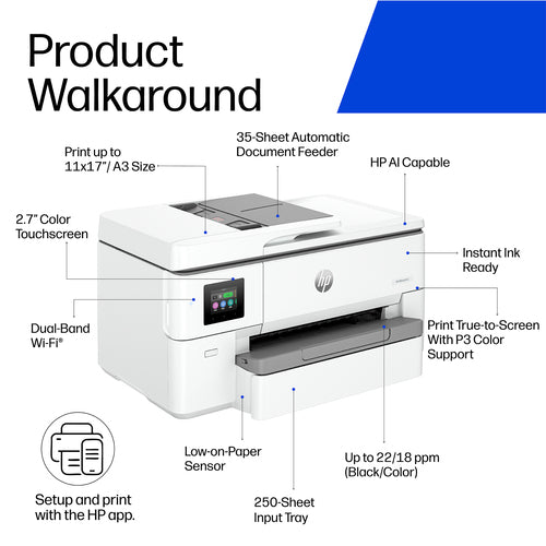 HP OfficeJet Pro 9720 Color Printer